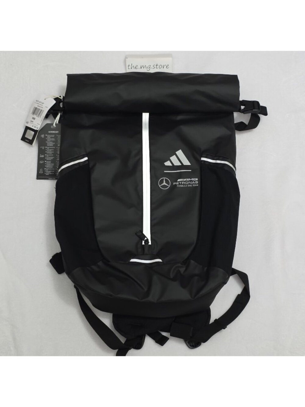 Adidas Backpack Mercedes-AMG Petronas F1 Team Black Reflective Laptop Books Bag